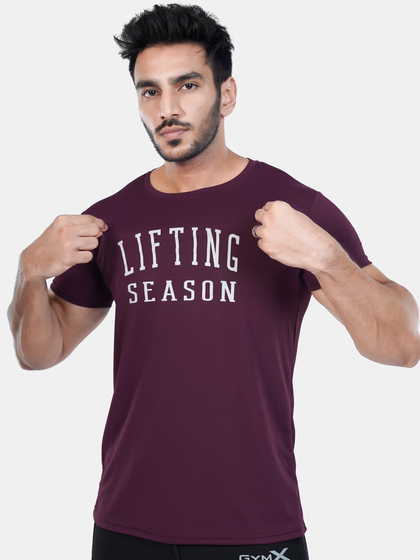 Ultra Lite GymX Maroon Tee: Lifting Season - Sale