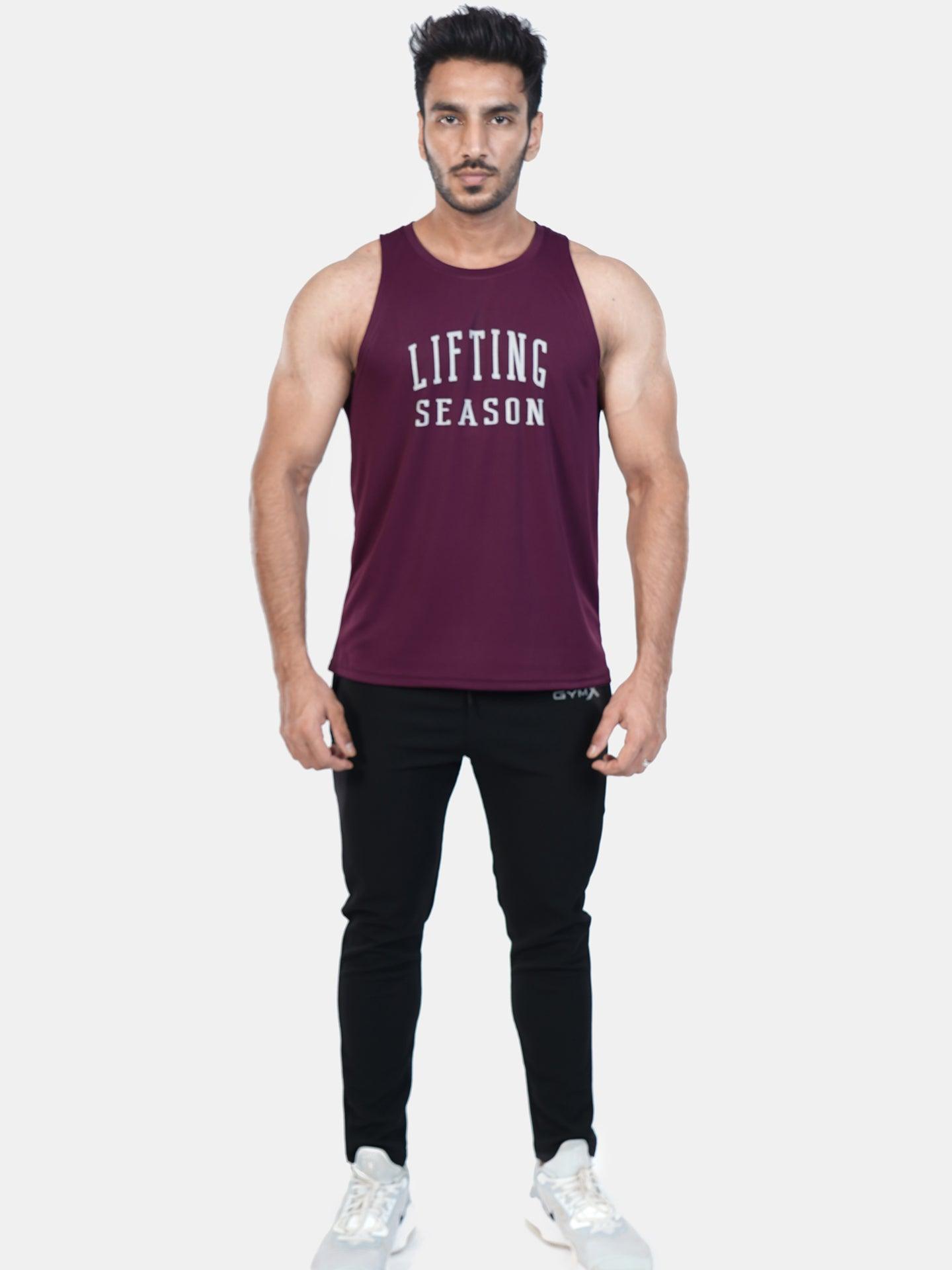 Ultra Lite GymX Maroon Tank: Lifting Season - Sale - GymX