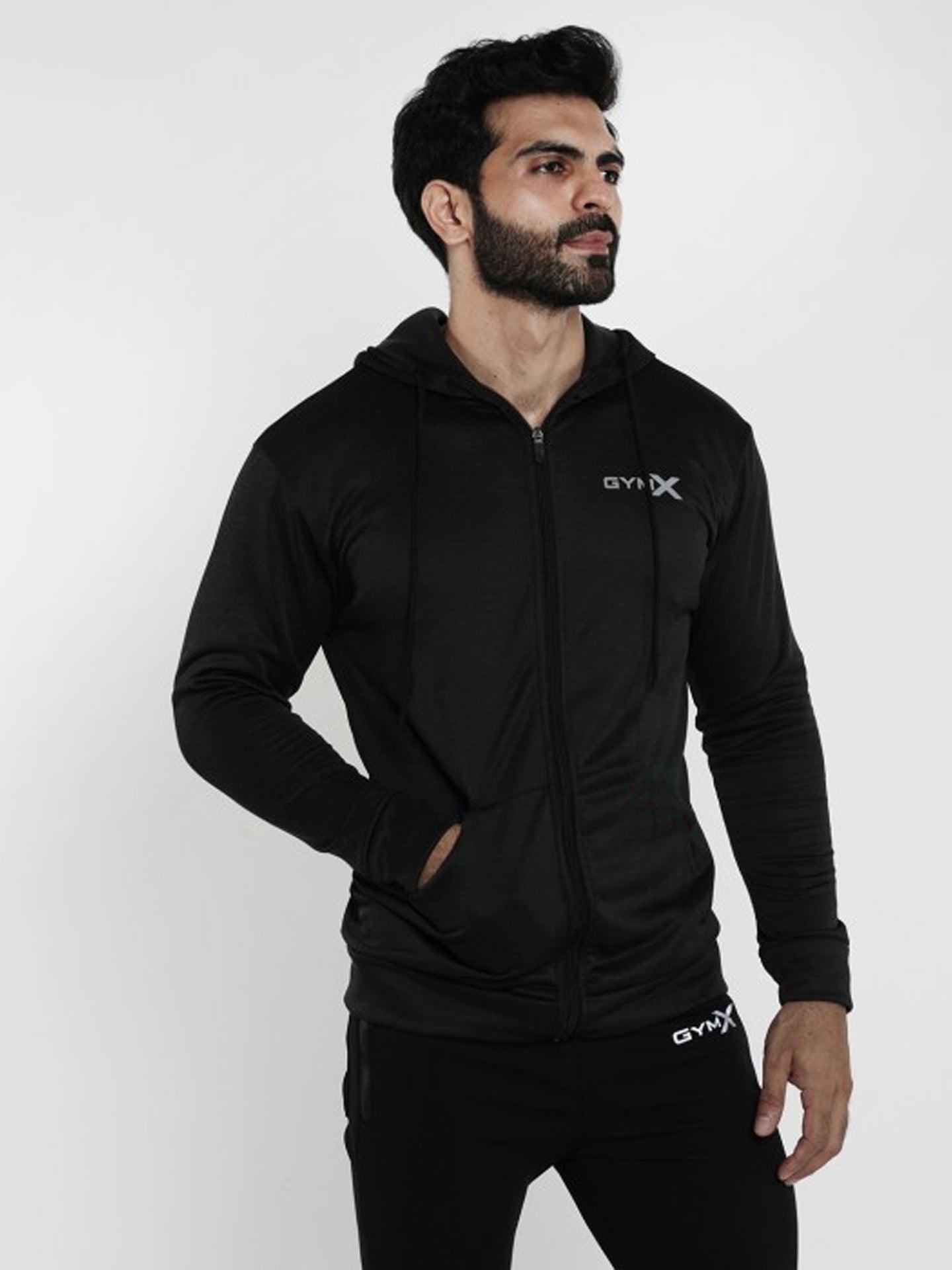 Beast Jet Black Muscle Fit Hoodie- Sale - GymX