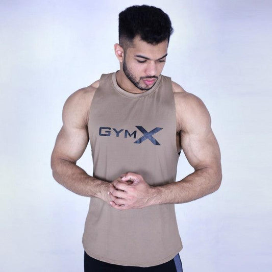 GymX Coffee Beige Tank: Aesthetics Series- Sale - GymX