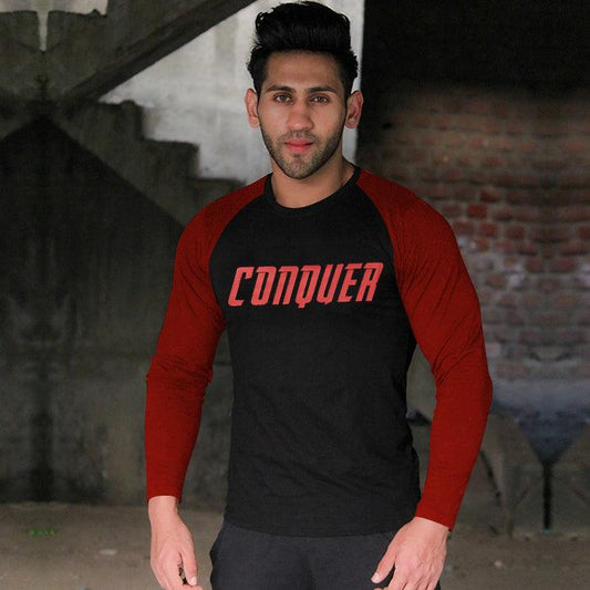 Conquer Full Sleeve Tee- Sale - GymX
