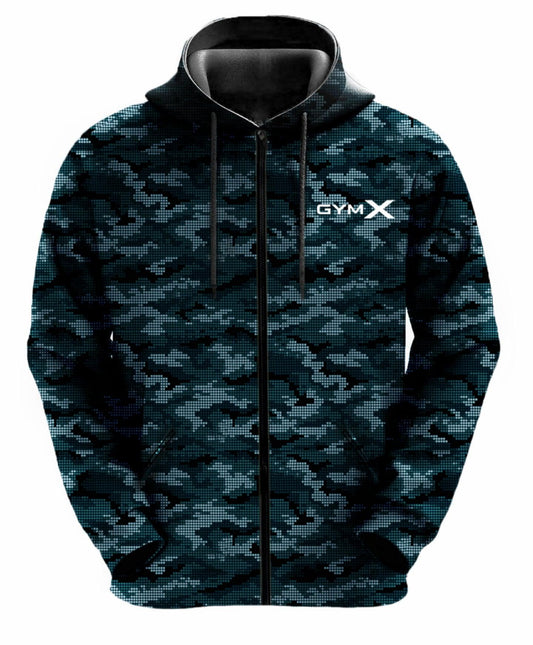 Freeze Blue Camo Hoodie - Sale - GymX