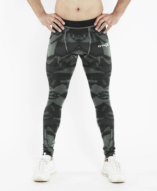 GymX Black & Grey Compression Bottoms - Sale