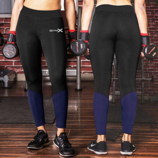 Midnight Navy Black Combo leggings - Essential Series- Sale - GymX