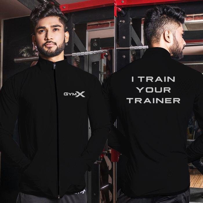 I Train Your Trainer Black Windcheater - Aero Series - GymX