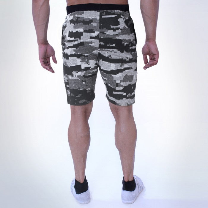 Matrix Camo Grey Workout Shorts - Stellar Series- Sale