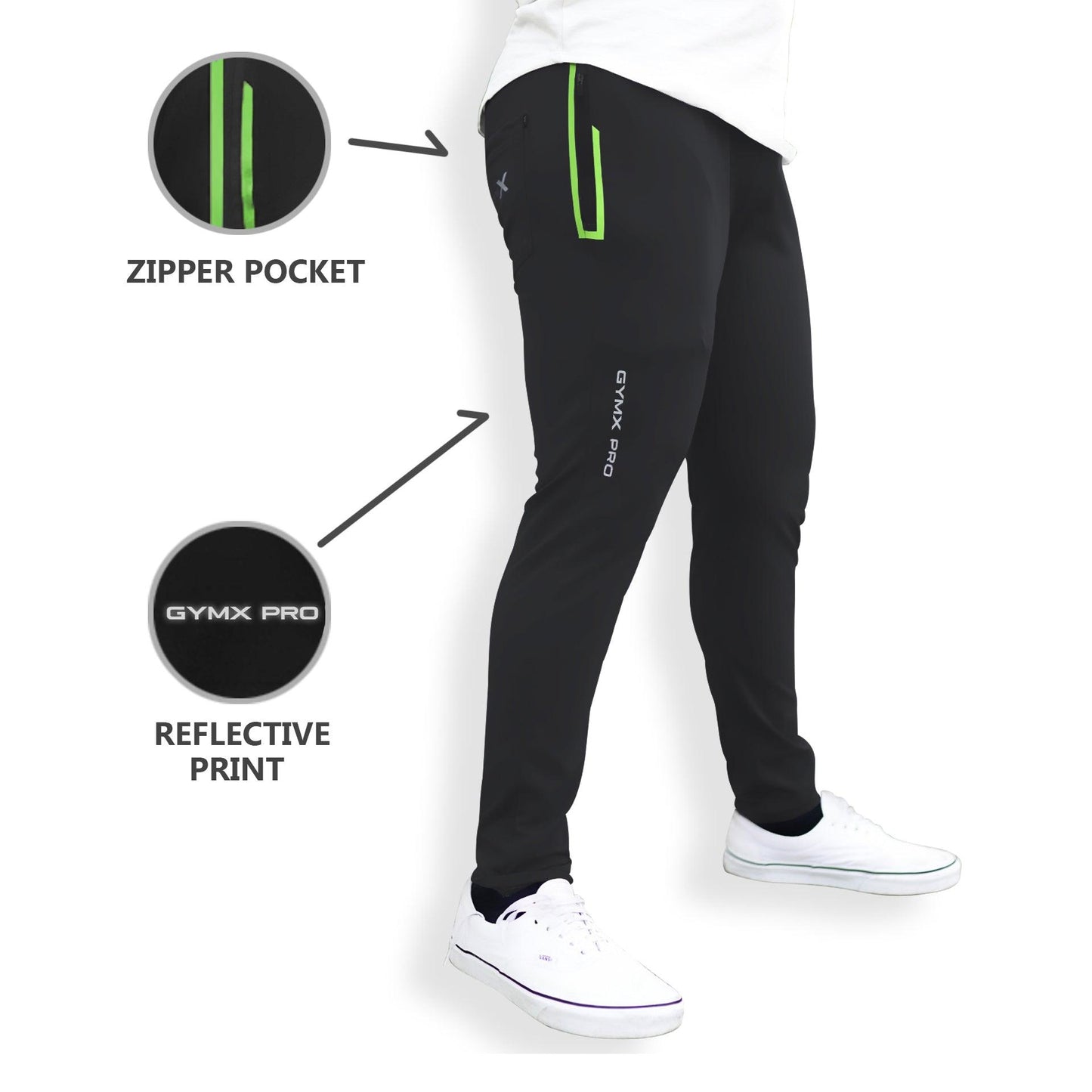 Combo Offer-Carbon Grey GymX Pro + Jet Black GymX Pro Bottoms - GymX