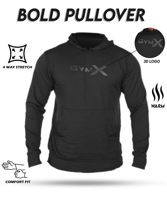 Jet Black GymX Bold Pullover - Sale - GymX