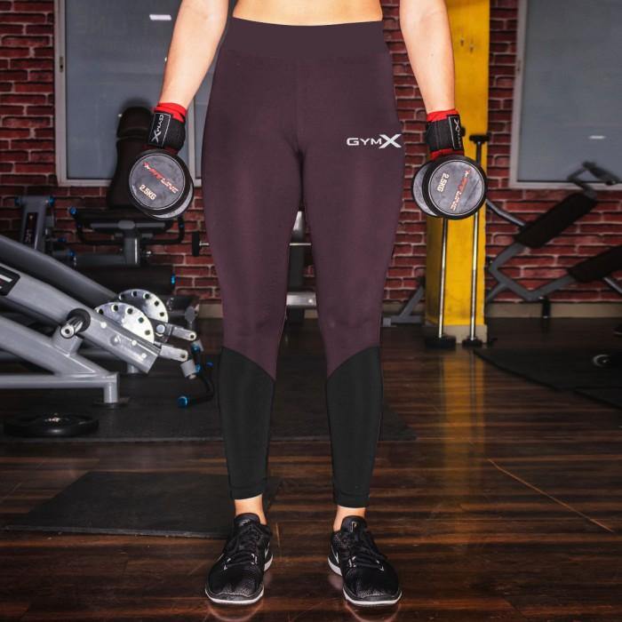 Berry Black Combo Leggings - Essential Series- Sale - GymX