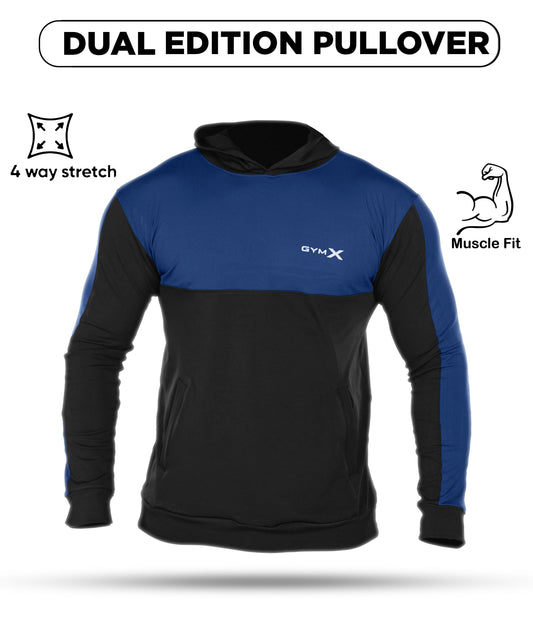 Dual Edition GymX Pullover: Electric Blue- SALE