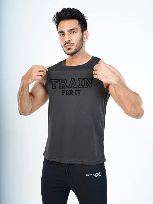 GymX Ultra Lite Grey Tank: Train For It - Sale