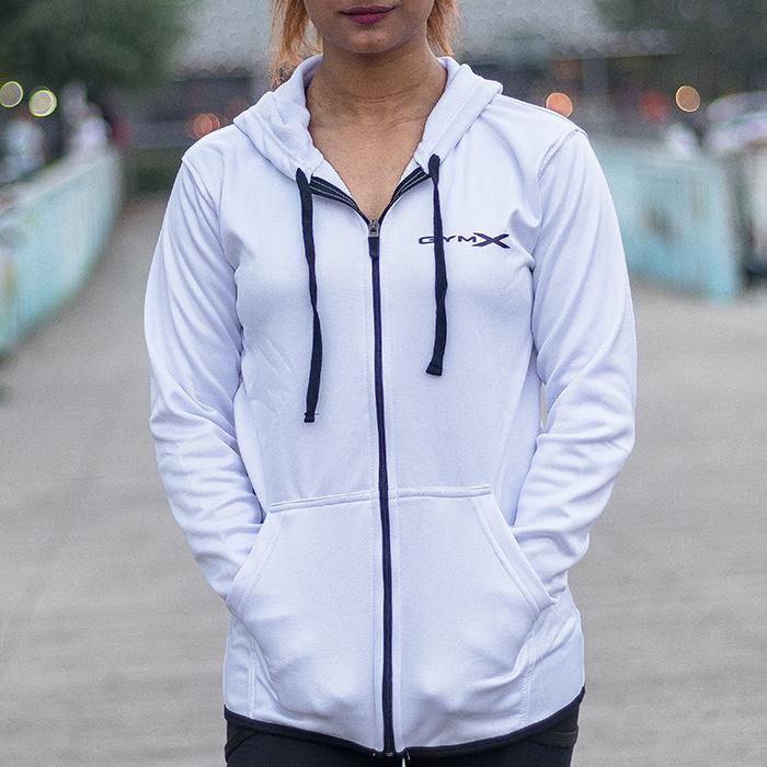 Alpine White Ladies Hoodie - Sale - GymX