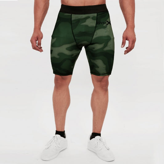 GymX Performance Compression Shorts- Army Camo - Sale