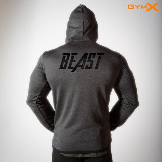Beast Carbon Grey- Vortex Hoodies- Sale - GymX