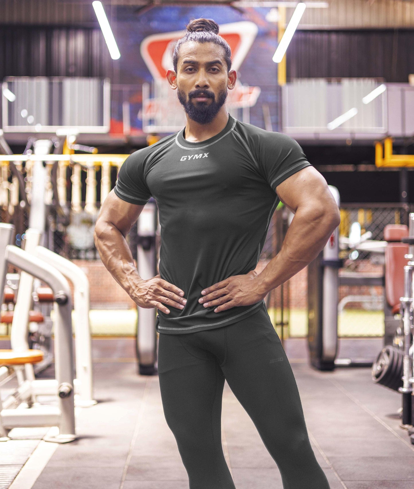 Compression GymX Tee: Pitch Black