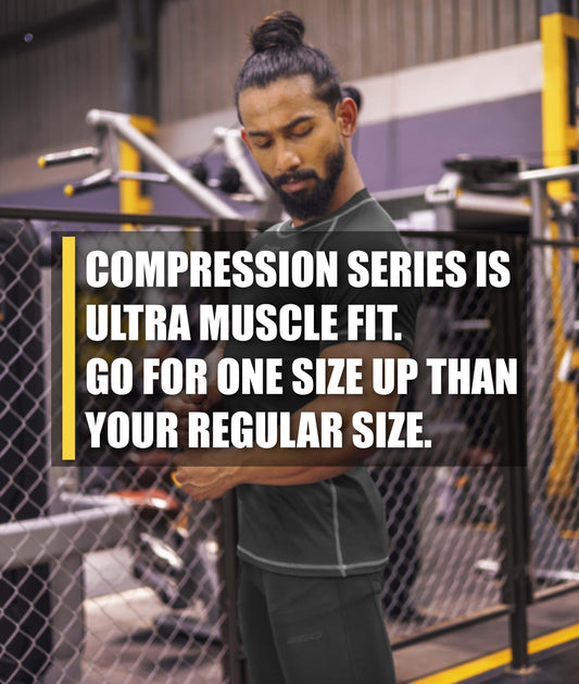 Compression GymX Tee: Pitch Black - Sale - GymX