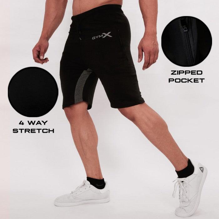 Iconic Black Shorts- Icon Series (Pocket Zips)- Sale - GymX