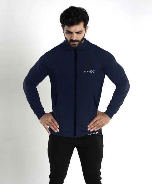 Lancer Muscle Fit Hoodie- Splendid Blue- Sale - GymX