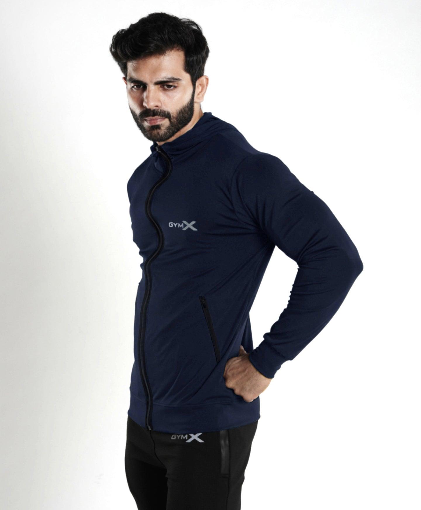 Lancer Muscle Fit Hoodie- Splendid Blue- Sale - Main Image