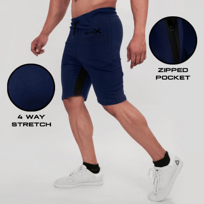 Iconic Blue Shorts- Icon Series (Pocket Zips) - Final Sale