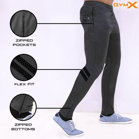 Eclipse GymX Bottoms- Carbon Grey (4 Way Stretch)- Sale - GymX