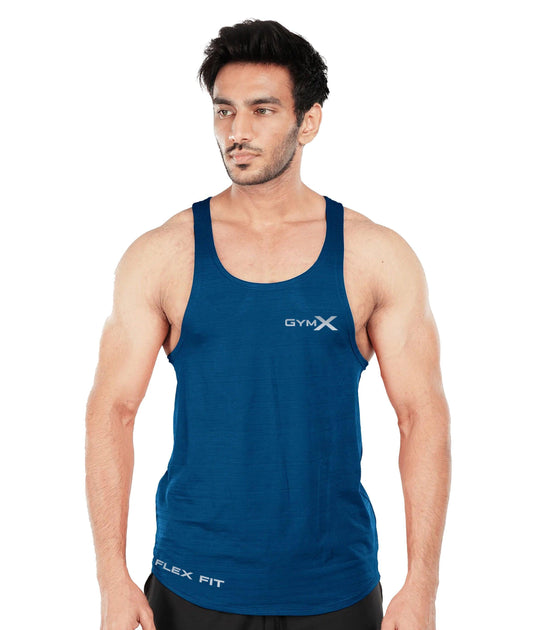 GymX Ocean Blue Flex Fit Stringer- Sale - GymX