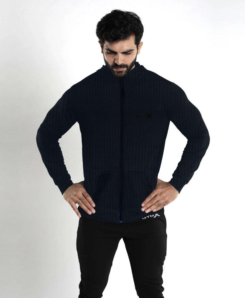 Gymx Blue Dotted Hoodie - Sale - GymX