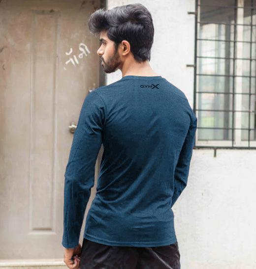 GymX Dark Blue Full Sleeve Tee - Sale - GymX