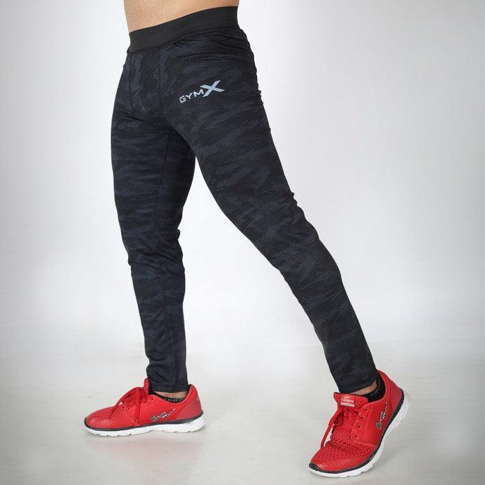 Digital Black Hybrid Compression Bottoms: Animal Instinct- Sale - GymX