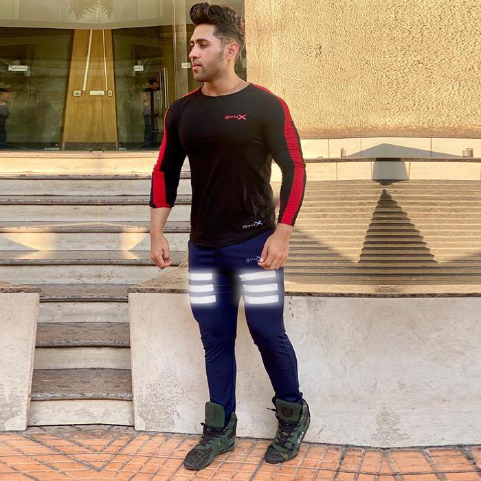 Flash Blue- Reflective Stripe Bottoms- Sale - GymX