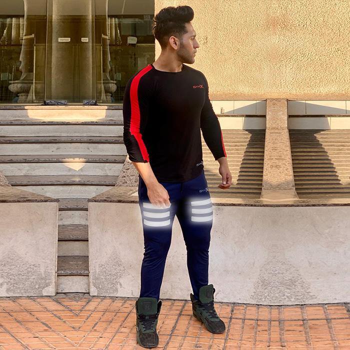 Flash Blue- Reflective Stripe Bottoms- Sale - GymX