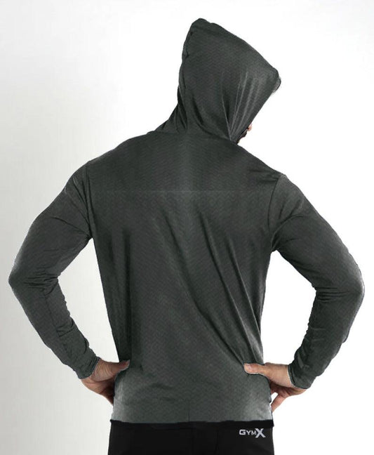 GymX grey full sleeves Hoodie - Sale - GymX
