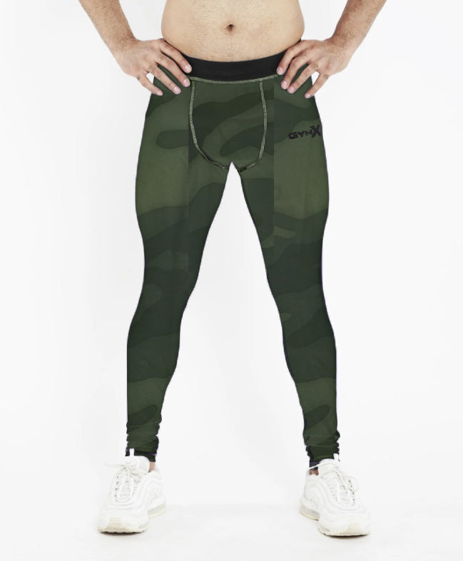 GymX Miltery green compression bottom - Sale