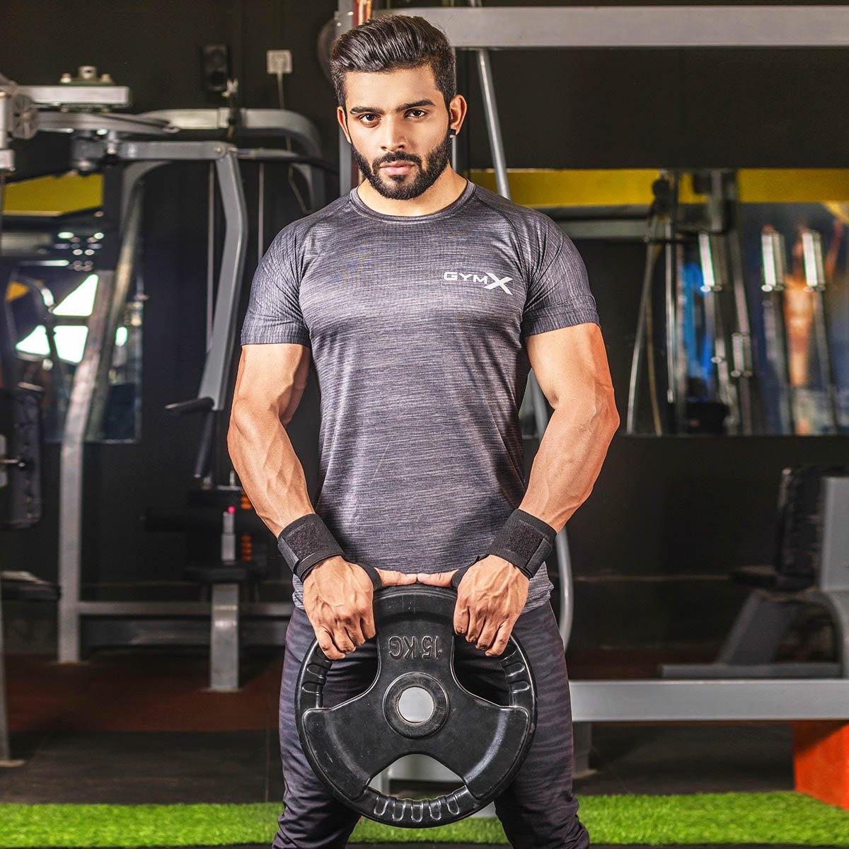 Charcoal Grey Tee - Essential Series - GymX