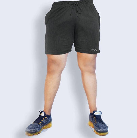 GymX Dark grey net pattern shorts - Sale