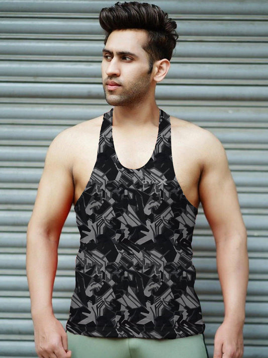 GymX Geometric Camo Stringer- Sale - GymX