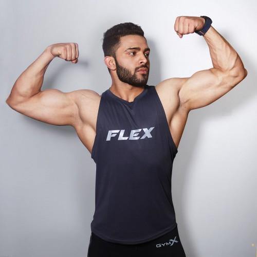 Gymx Charcoal Grey Flex Tank - Phoenix Series - GymX