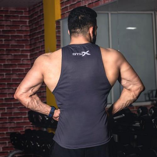 Gymx Charcoal Grey Flex Tank - Phoenix Series - GymX