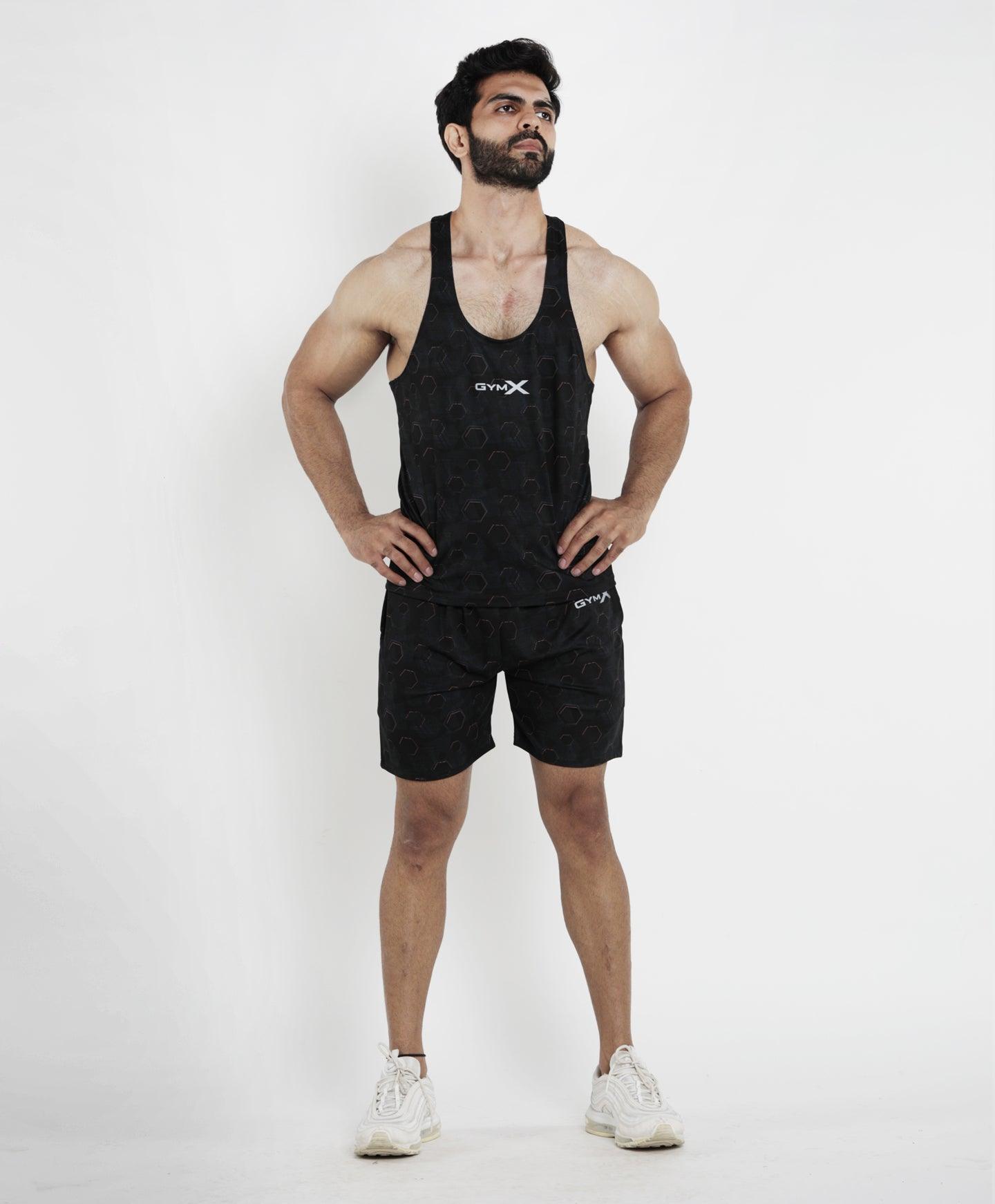 Hexagonal Camo stringer (4 way stretch) - Sale - GymX