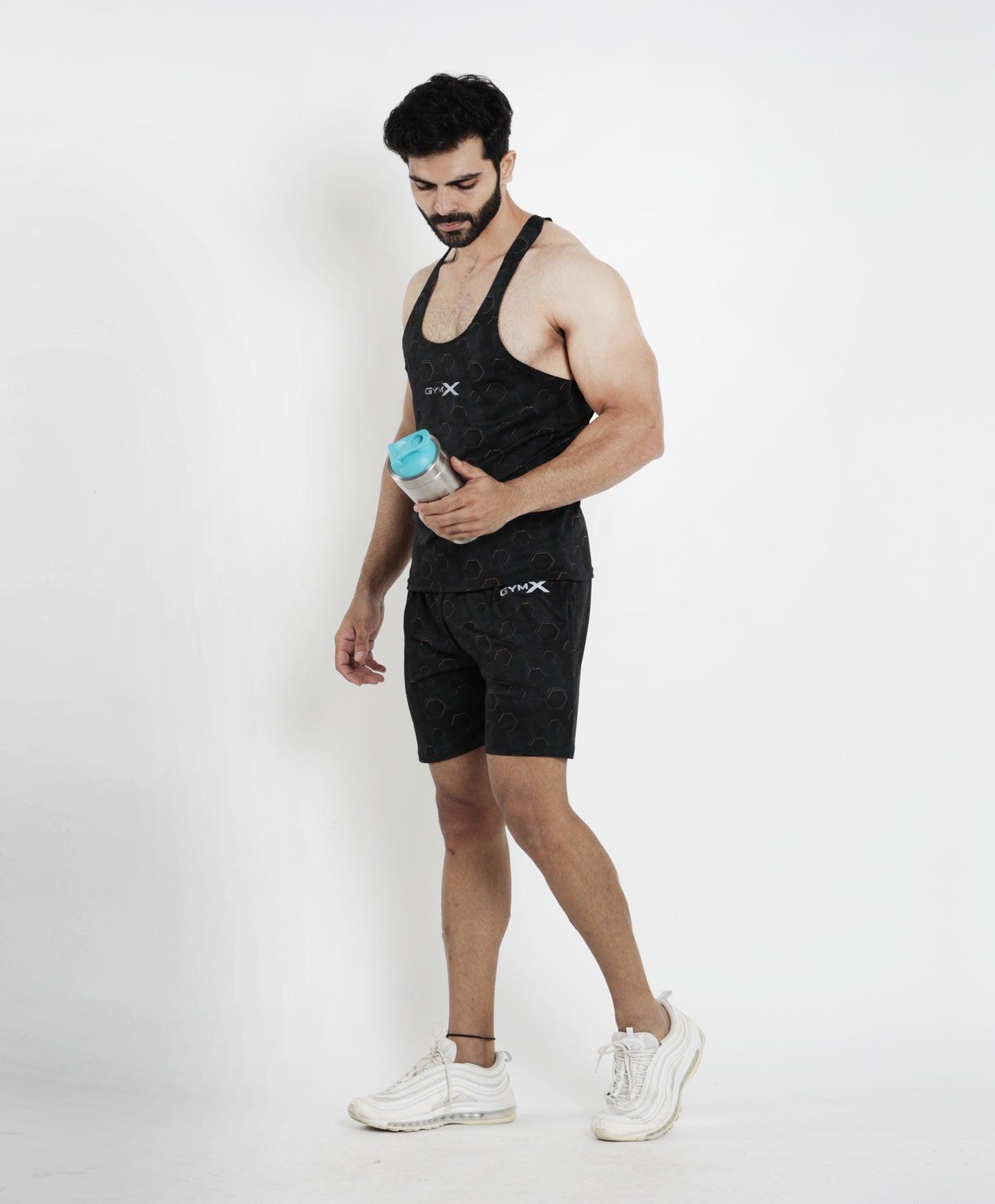 Hexagonal Camo stringer (4 way stretch) - Sale - GymX