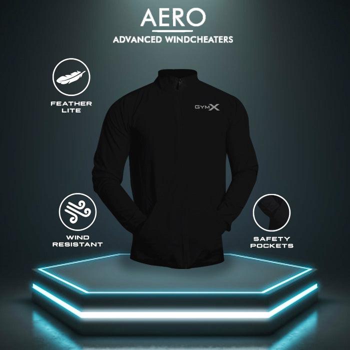 Beast Jet Black Jacket Summer Windcheater- Aero Series - GymX