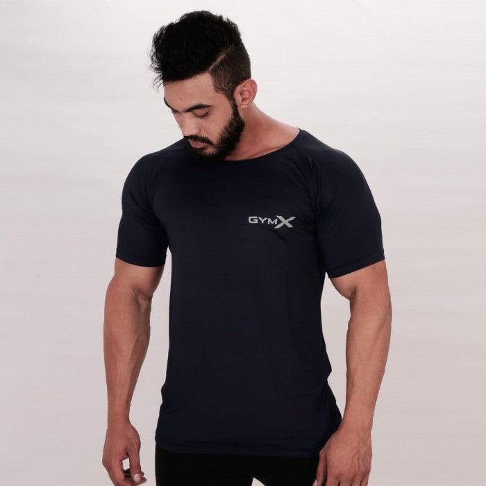 Midnight Blue Scoop Tee (Flex Dry Fit)- Sale - GymX