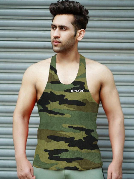 Gymx Military Green Stringer - Sale - GymX
