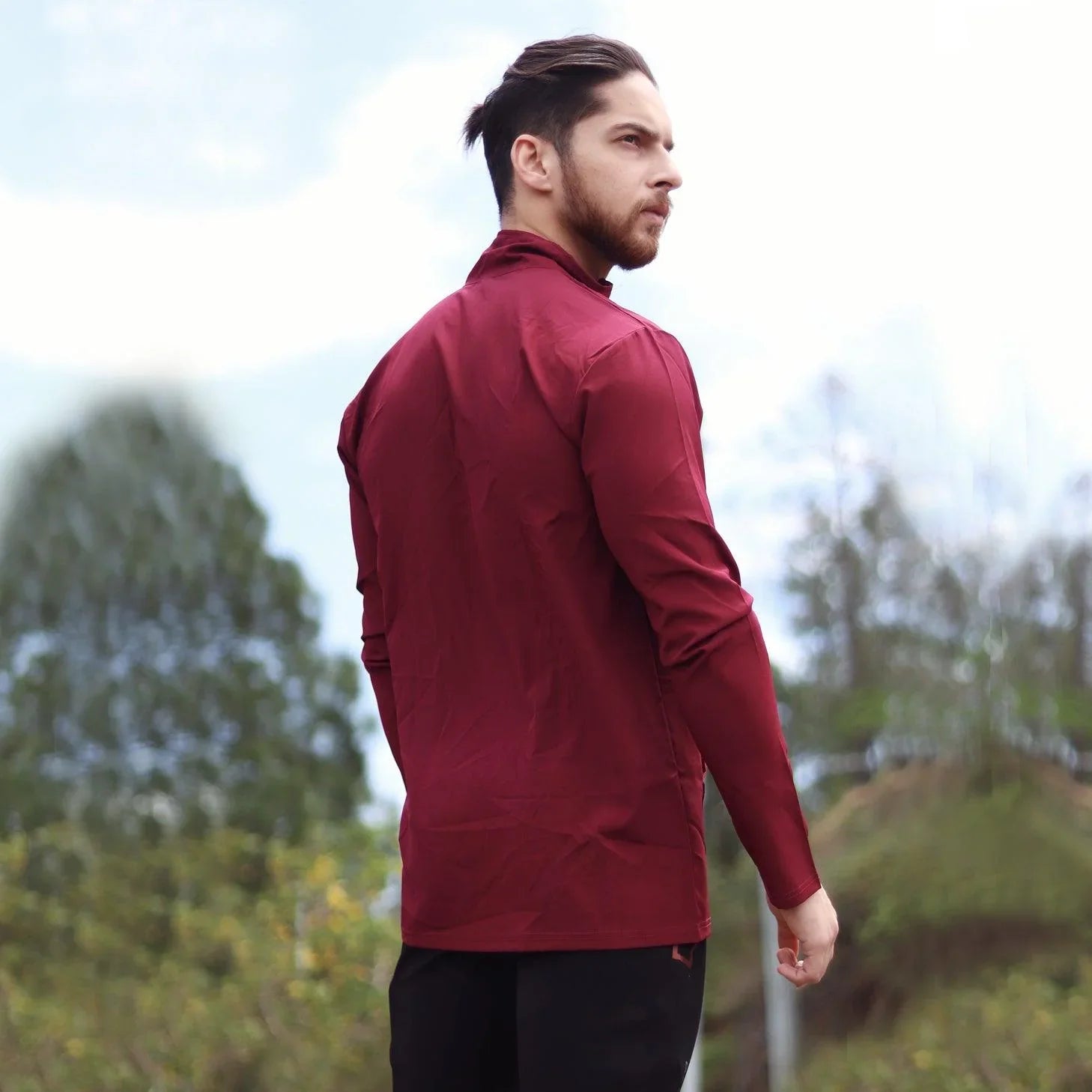 Wine Maroon Summer Jacket Windcheater- Sale - GymX