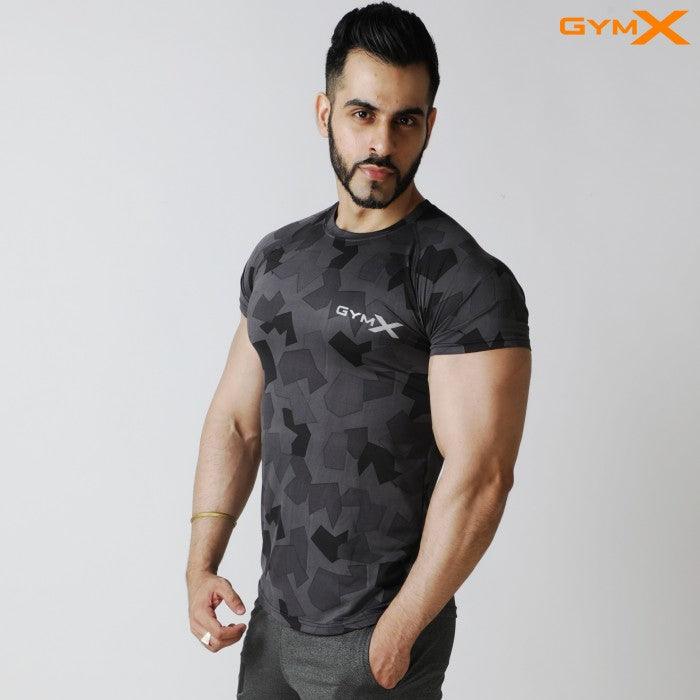 Razor GymX Camouflage Tee- Onyx Black- Sale