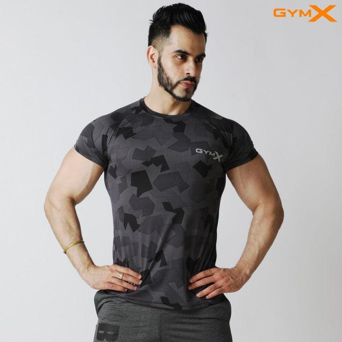 Razor GymX Camouflage Tee- Onyx Black- Sale