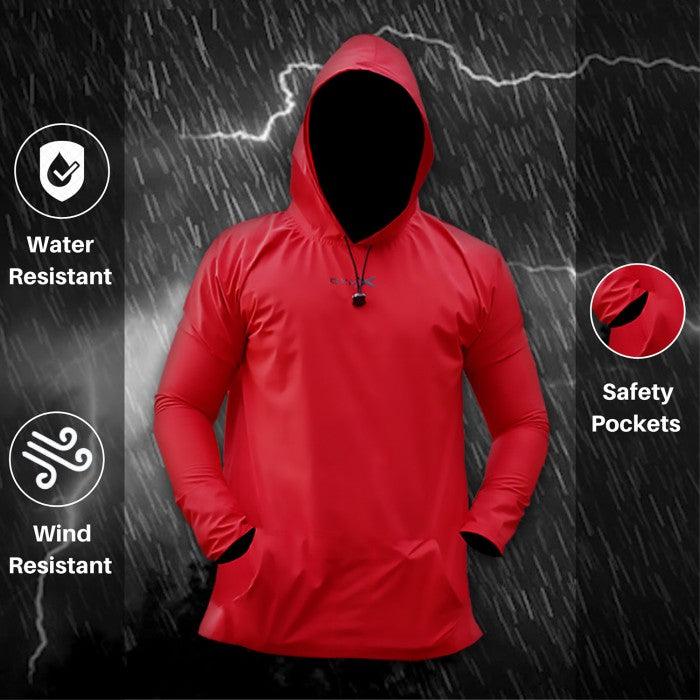 Cyclone Waterproof Jacket- Pop Red- Sale - GymX
