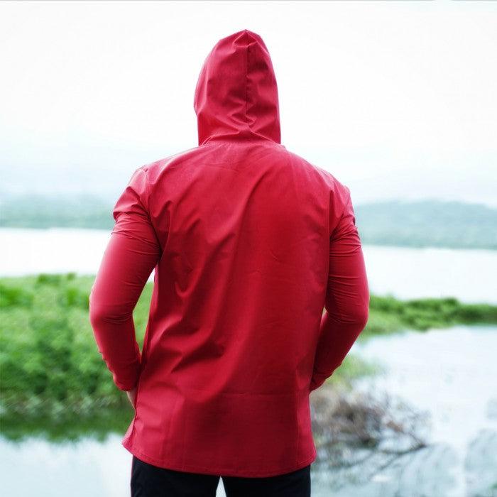 Cyclone Waterproof Jacket- Pop Red- Sale - GymX