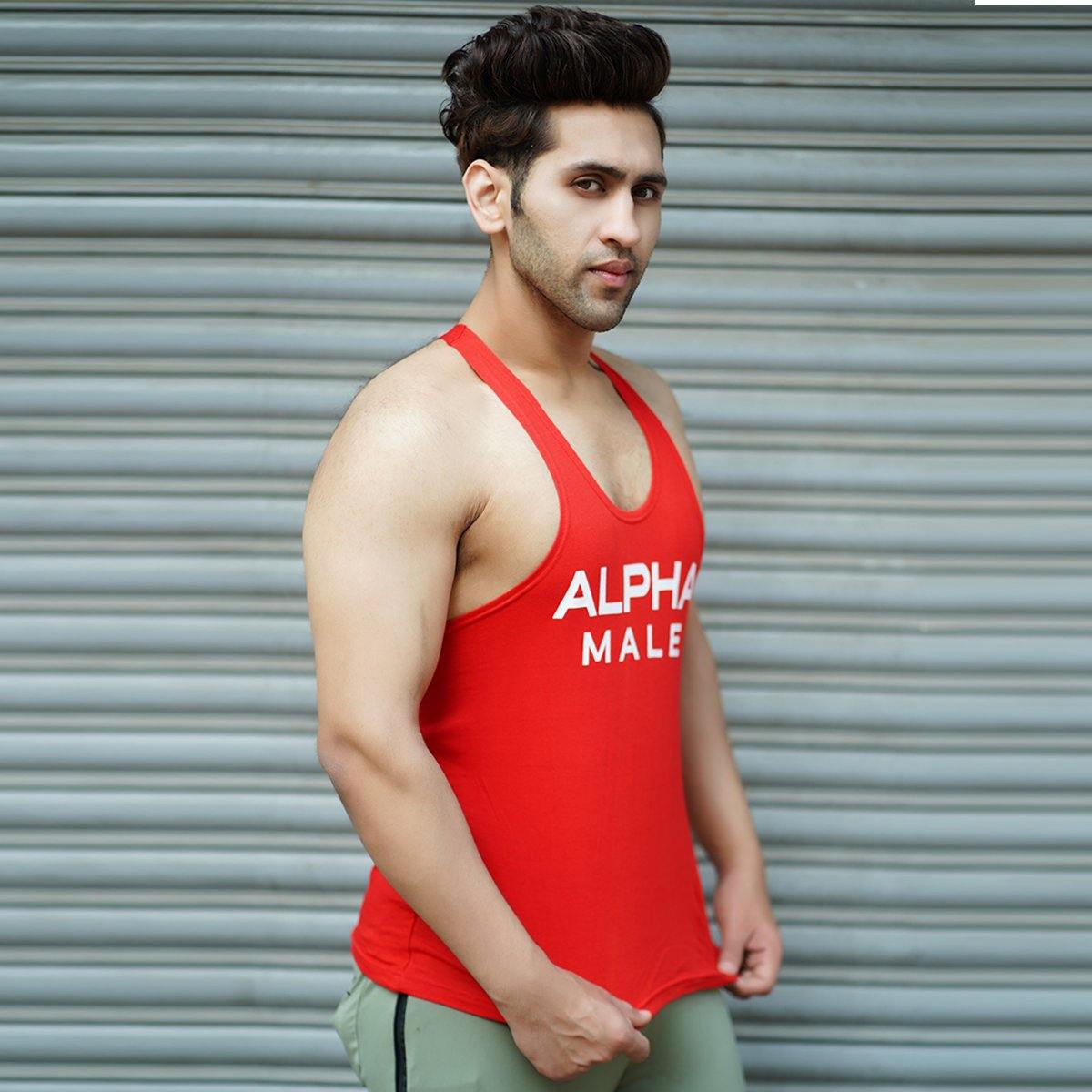 Alpha Male Stringer- Ferrari Red- Sale – GymX