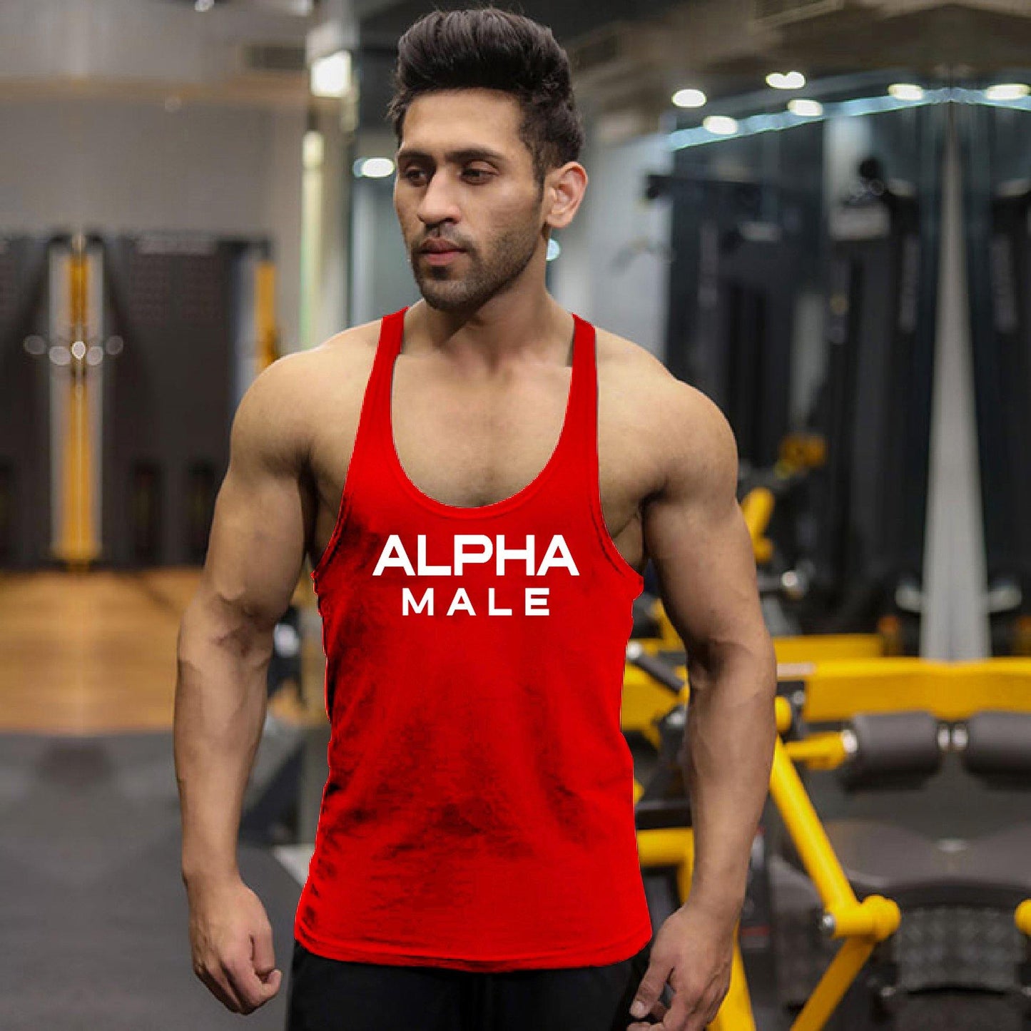 Alpha Male Stringer- Ferrari Red- Sale – GymX